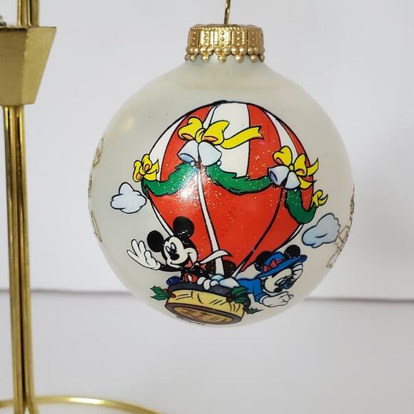 Vintage Mickey unlimited Krebs Mickey Glass Ornament Hand Painted Made in USA - Picture 8 of 11
